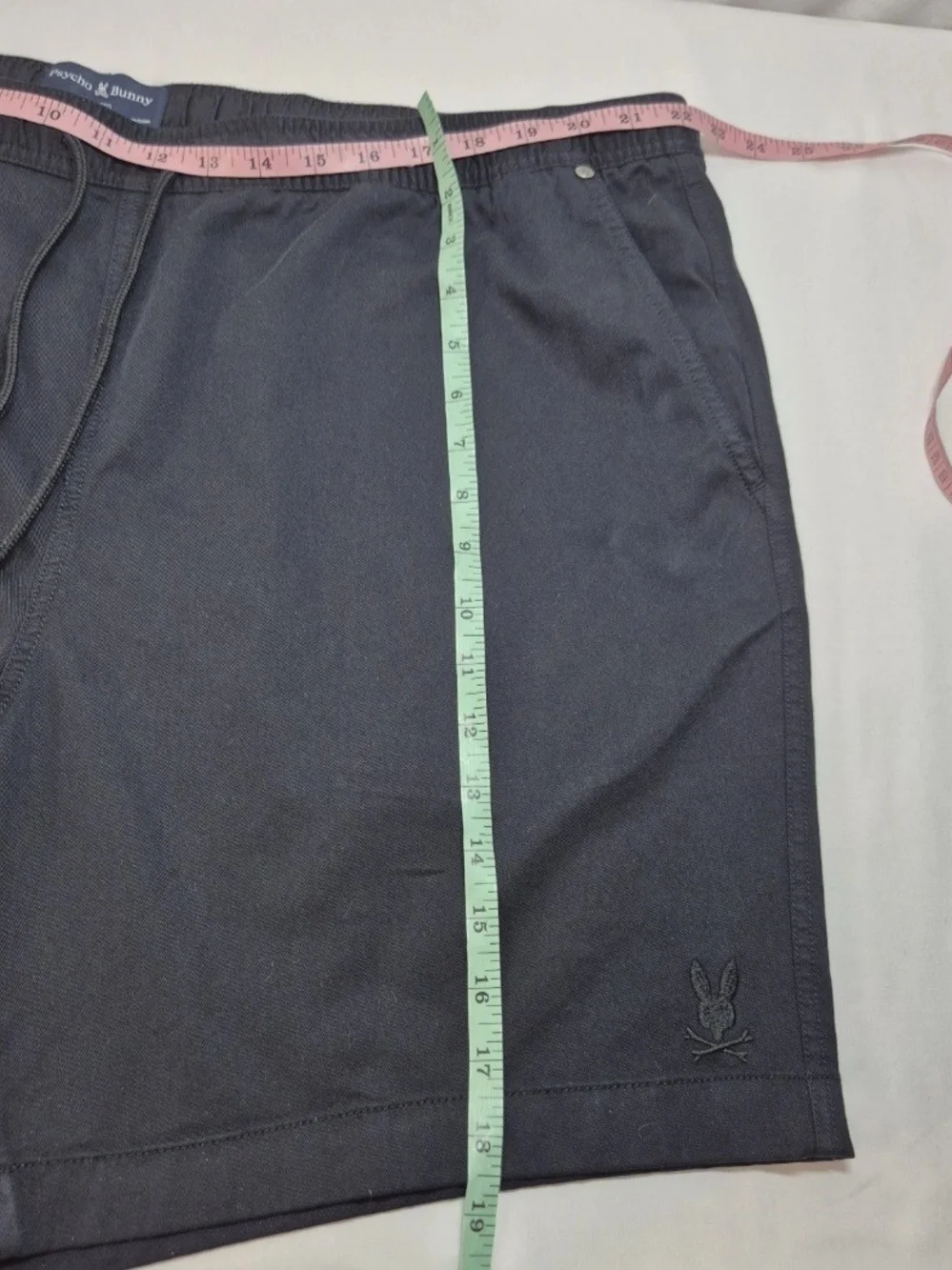 Psycho Bunny Shorts Men’s Size XXL Riviera Elastic Waist Drawstring Black NWT 30